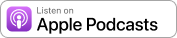 Apple-Podcasts-Logo mit Text ‚Listen on Apple Podcasts‘ als Schaltfläche.